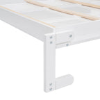 Letto a muro a scomparsa matrimoniale/Queen grigio/bianco con mensole, 1-2 posti letto