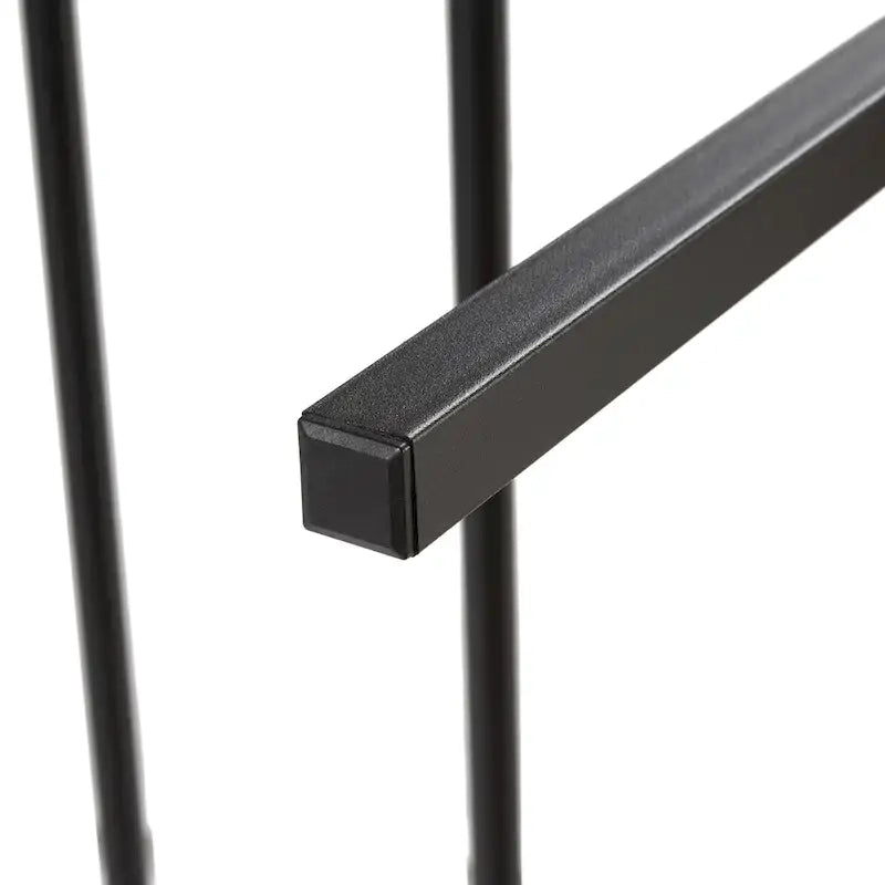Letto matrimoniale king size marrone e nero con luci a LED, testiera in legno e 2 cassetti portaoggetti