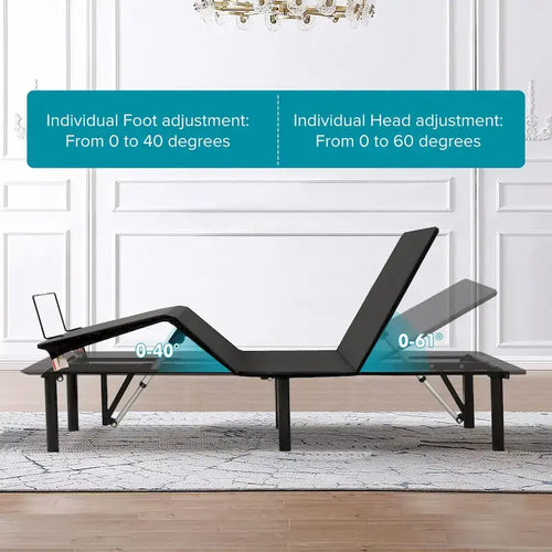 Base letto regolabile motorizzata Black King, per 2