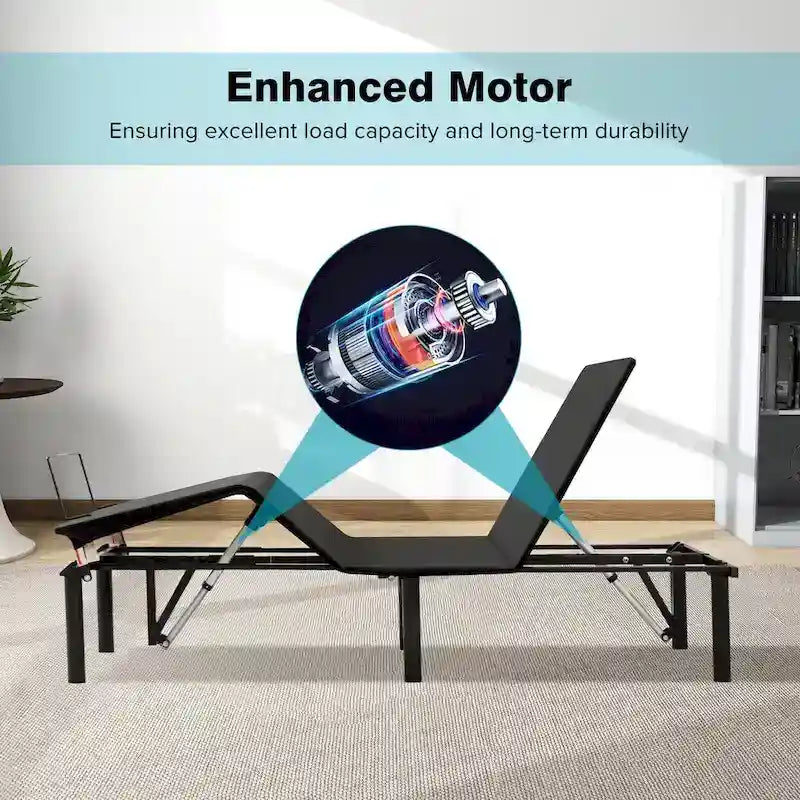 Base letto regolabile motorizzata Black King, per 2