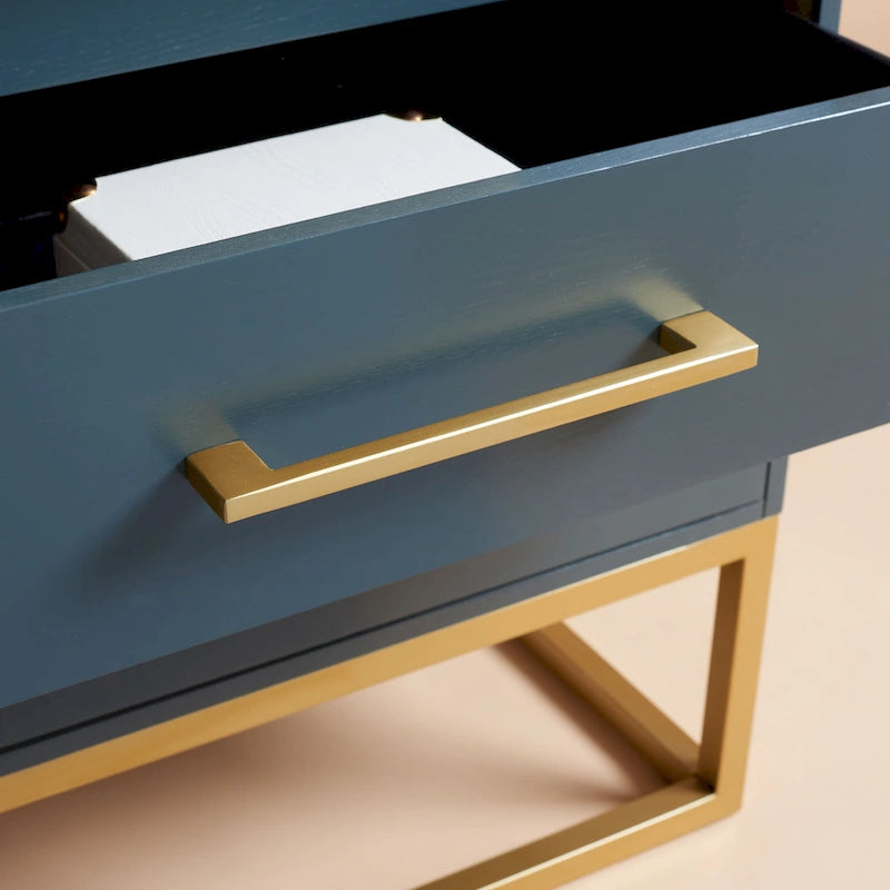 Cassettiera a 6 cassetti – Rovere rustico / Oro verde acqua / Noce scuro / Argento nero / Oro bianco / Oro noce