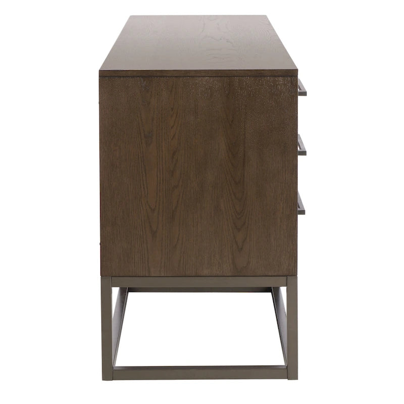 Cassettiera a 6 cassetti – Rovere rustico / Oro verde acqua / Noce scuro / Argento nero / Oro bianco / Oro noce