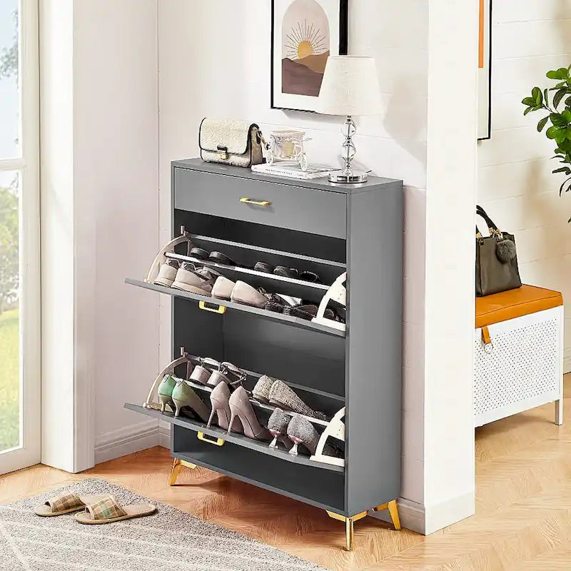 Scarpiera a ribalta, indipendente, capacità 10 paia – Nero / Grigio / Verde / Rosso / Bianco
