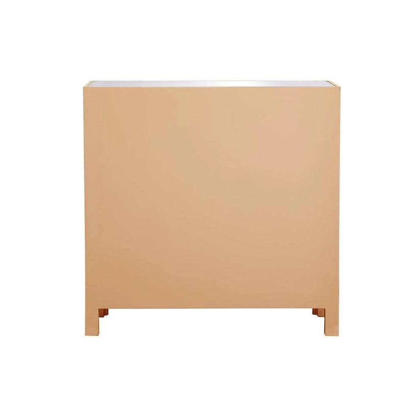 Mobiletto contenitore a specchio argento/oro – 3 ante, 1 cassetto, per 1 persona
