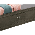 Letto contenitore Black / Cherry / Grey / Cappuccino con testiera libreria – Una piazza / Una piazza e mezza / Matrimoniale / King, 1-2 Persone