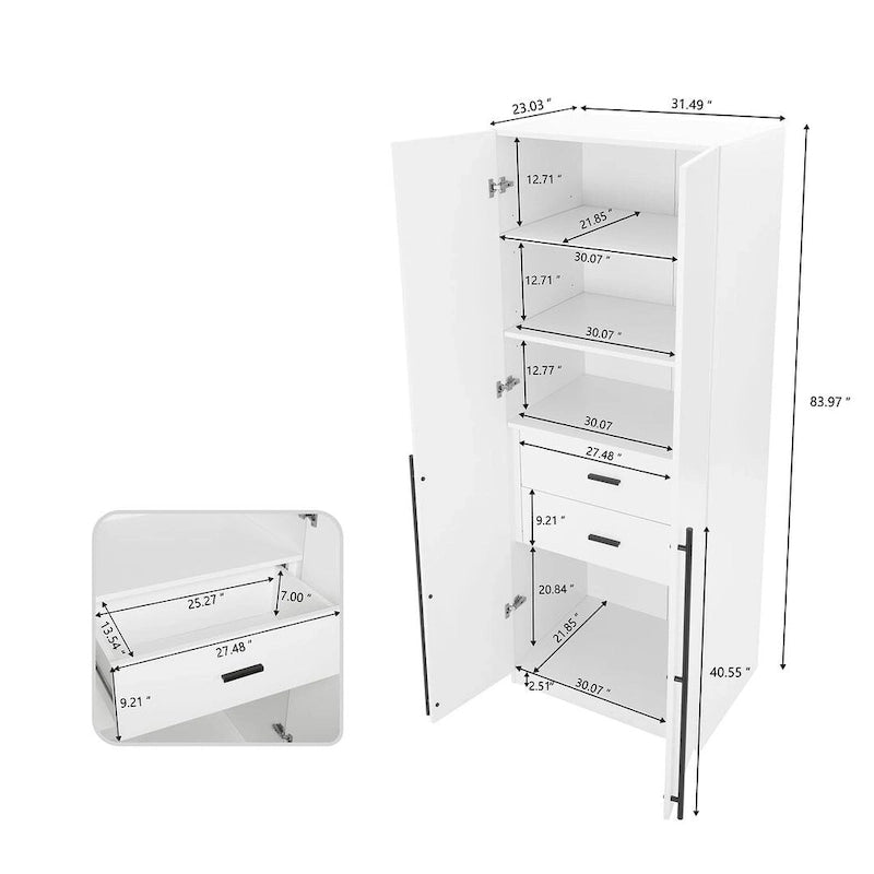 Armadio guardaroba modulare a 3 ante in grigio rustico / bianco / marrone dorato, autoportante – 1 persona