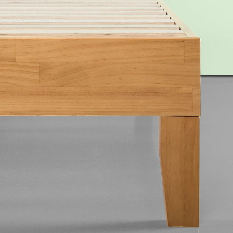 Letto a piattaforma in pino naturale da 35,5 cm, Twin/Full/Queen/King, 1-2 persone