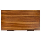 Cassettiera a 3 cassetti Ombre marrone – Struttura Parsons nera, Posti a sedere 1