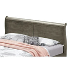 Letto King Storage Panel – Stile tradizionale, per 2 persone (Ciliegio / Bianco / Cappuccino / Nero / Grigio)