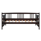 Divano letto in legno massiccio bianco/espresso, singolo/matrimoniale, 1 posto a sedere