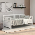 Divano letto in legno massiccio bianco/espresso, singolo/matrimoniale, 1 posto a sedere
