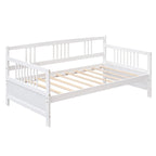 Divano letto in legno massiccio bianco/espresso, singolo/matrimoniale, 1 posto a sedere