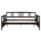 Divano letto in legno massiccio bianco/espresso, singolo/matrimoniale, 1 posto a sedere