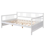 Divano letto in legno massiccio bianco/espresso, singolo/matrimoniale, 1 posto a sedere