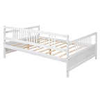 Divano letto in legno massiccio bianco/espresso, singolo/matrimoniale, 1 posto a sedere