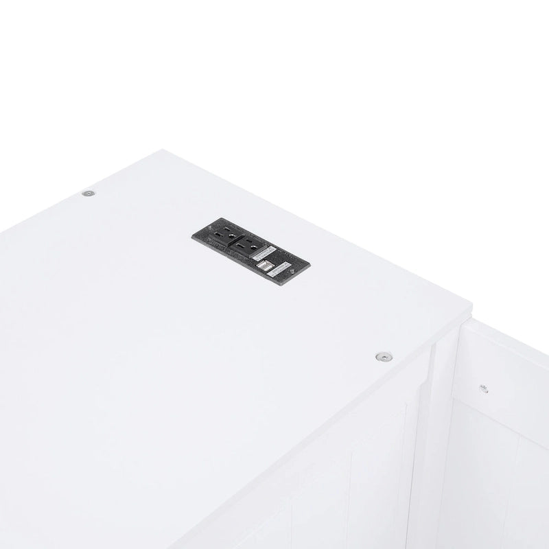 Divano letto gemello grigio/bianco con contenitore, estraibile, per 1-2 persone