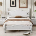 Struttura letto a piattaforma in legno a doghe bianco/nero – Matrimoniale/Queen, 1 persona