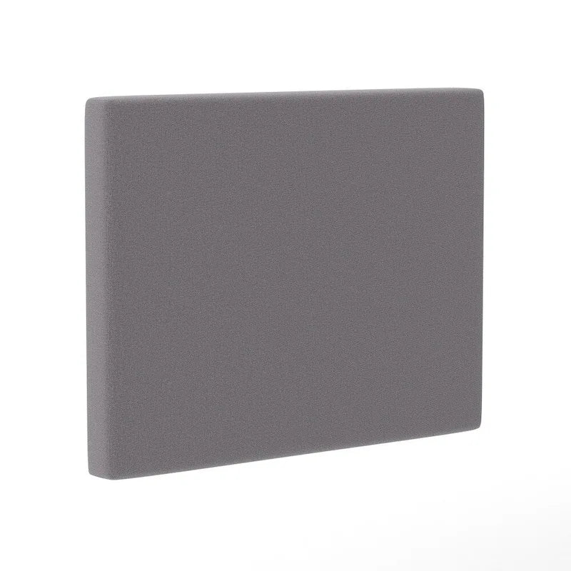 Testiera imbottita grigio/beige con porte di ricarica – Per 1