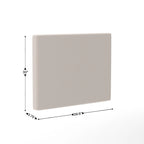 Testiera imbottita grigio/beige con porte di ricarica – Per 1