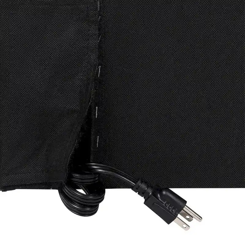 Testiera imbottita grigio/beige con porte di ricarica – Per 1