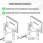 Letto a piattaforma imbottito 3D White Dove Plush – Singolo/Matrimoniale/Queen