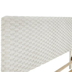 Letto a piattaforma imbottito 3D White Dove Plush – Singolo/Matrimoniale/Queen