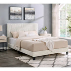Letto a piattaforma imbottito 3D White Dove Plush – Singolo/Matrimoniale/Queen